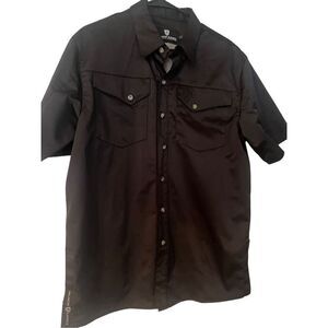 Browning Black Label Mens Snap Buttons Up Short Sleeve Fishing Shirt Size L